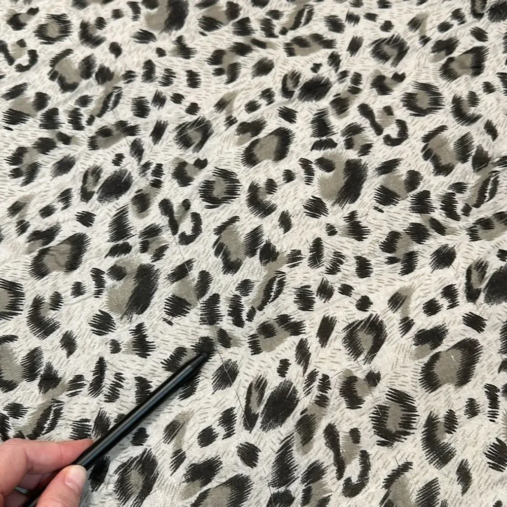 Leopard Animal Print Lightweight Scarf 70s 90s Mob Wife Boho Women 40in x 70in